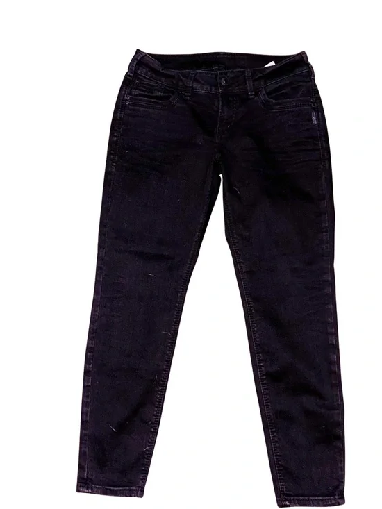 50% OFF BUNDLE Women's Black Silver Brand SUKI ankle SKINNYJeans - S 29 - Picture 4 of 5